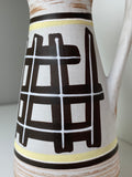 Mid-Century 1960s Eckhardt & Engler West German Pottery Jug – Geometric Design