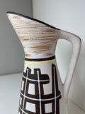 Mid-Century 1960s Eckhardt & Engler West German Pottery Jug – Geometric Design