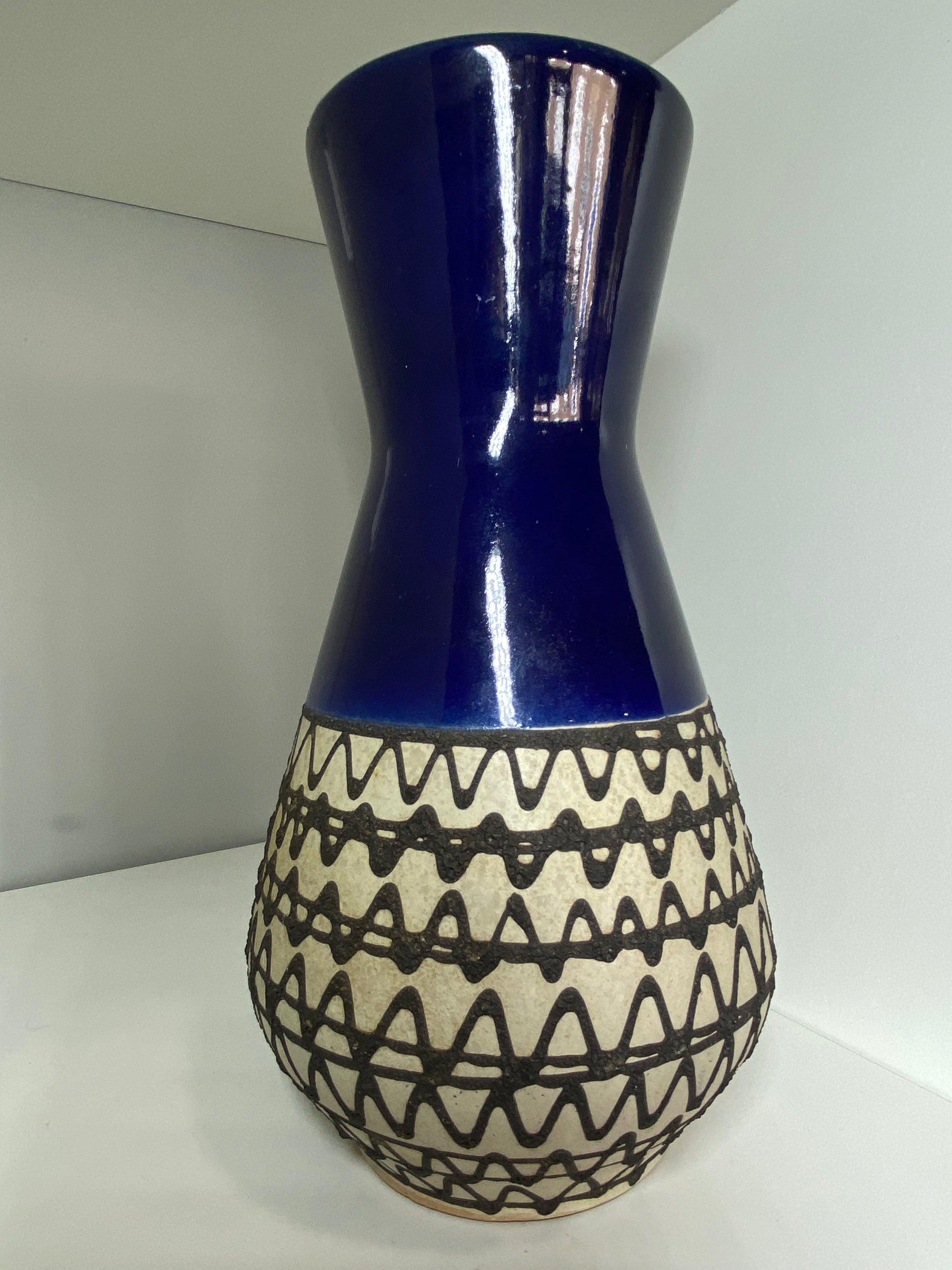 1960s Carstens Tönnieshof Austria Fat Lava Vase – Stunning Deep