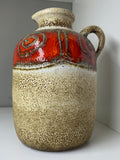 1970s West German Pottery Jug – Jasba Keramik Lava Vase