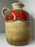 1970s West German Pottery Jug – Jasba Keramik Lava Vase