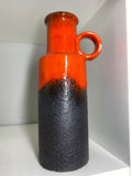 Mid century Scheurich vase with lava glaze