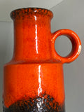 Mid century Scheurich vase with lava glaze