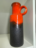 Mid century Scheurich vase with lava glaze