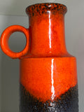 Mid century Scheurich vase with lava glaze