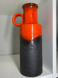 Mid century Scheurich vase with lava glaze