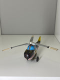 Vintage 1960s Japanese Tinplate Friction Toy Police Helicopter – Lithographed Design