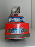 Vintage 1950s Horikowa Toy Fire Engine – Battery-Operated Tin Plate Design