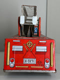 Vintage 1950s Horikowa Toy Fire Engine – Battery-Operated Tin Plate Design