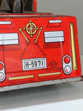 Vintage 1950s Horikowa Toy Fire Engine – Battery-Operated Tin Plate Design