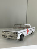 Vintage 1960s Tin Friction Toy Ambulance – Made in Hong Kong