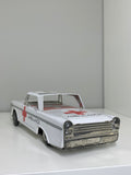 Vintage 1960s Tin Friction Toy Ambulance – Made in Hong Kong