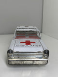 Vintage 1960s Tin Friction Toy Ambulance – Made in Hong Kong