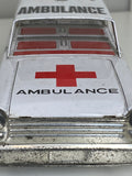 Vintage 1960s Tin Friction Toy Ambulance – Made in Hong Kong