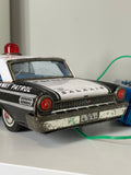 Vintage ASC-Japan Tin Toy Ford Galaxie Police Car – 1960s Battery-Powered