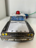 Vintage ASC-Japan Tin Toy Ford Galaxie Police Car – 1960s Battery-Powered