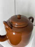 Large vintage enamel teapot