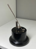 Vintage chrome Polo trophy on a bakelite base