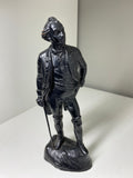 Vintage Cast Iron Statuette of Prince Alexander Suvorov – Kasli Foundry