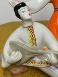 1970s Polinsky Art Ceramics Porcelain Figurine – Cossack Dancers & Balalaika