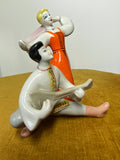 1970s Polinsky Art Ceramics Porcelain Figurine – Cossack Dancers & Balalaika