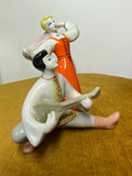 1970s Polinsky Art Ceramics Porcelain Figurine – Cossack Dancers & Balalaika