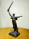 Vintage Soviet statuette ‘The Motherland Calls’