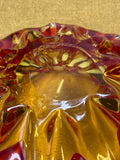 Murano art glass flame bowl