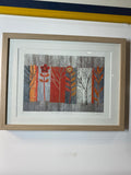 Framed limited edition collage by Sue Johnson