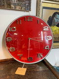 Large red Karlsson wall clock