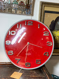 Large red Karlsson wall clock