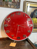 Large red Karlsson wall clock