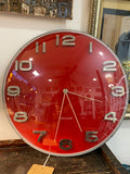 Large red Karlsson wall clock