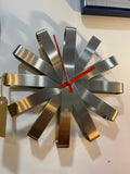 Umbra Ribbon Wall Clock – Stylish Stainless Steel Design by Michelle Ivankovic