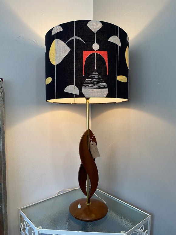 1960’s Scandinavian table lamp with 60’s shade.