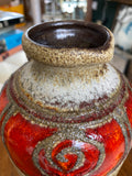 1970s West German Pottery Jug – Jasba Keramik Lava Vase