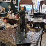 Art Deco spelter figure of a German Shepherd