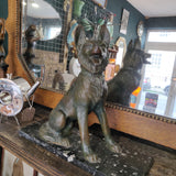 Art Deco spelter figure of a German Shepherd