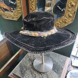 Edwardian Suffragette velvet hat