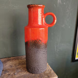 Mid century Scheurich vase with lava glaze