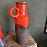 Mid century Scheurich vase with lava glaze