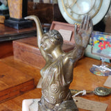 1920s Art Deco Exotic Dancer – Gilt Spelter Figure on Marble Base