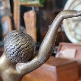 Art Deco spelter dancer on marble base