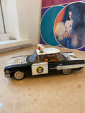 Mid-Century Ichiko Chevrolet Impala Tin Toy Police Car – 1960s Vintage Collectible