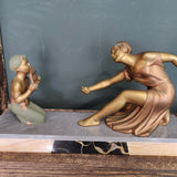 Original Art Deco Mantel Ornament – Dancer & Pan Figurine