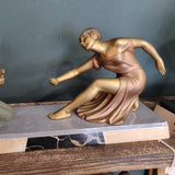 Original Art Deco Mantel Ornament – Dancer & Pan Figurine